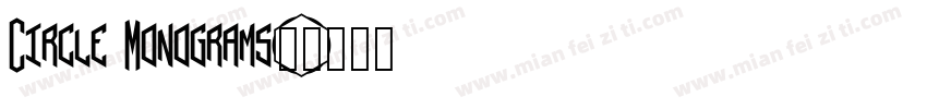 Circle Monograms字体转换
